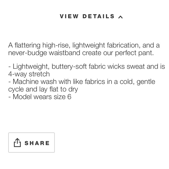 SoulCycle x Lululemon Crop Tights Leggings Sz 8 - Picture 6 of 6